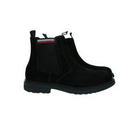 Tommy Hilfiger Herren Chelsea Boots aus Wildleder, Schwarz (Black), 41