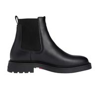 Tommy Hilfiger Chelsea Boots aus echtem Leder in Black, Größe 42