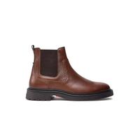 Tommy Hilfiger Herren Chelsea Boots Slip-On Stiefeletten (Winter Cognac, 42, EU Schuhgrößensystem, Erwachsene, Numerisch, M, 42)