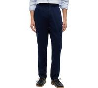 Chinohose TOMMY HILFIGER "DOVER 3/4 ELASTICATED TENCEL", Herren, Gr. 32, Länge 32, blau (carbon navy), Web, Obermaterial: 65% Lyocell, 35% Baumwolle, regular fit lang, Hosen Chinohose, Regular Fit Str