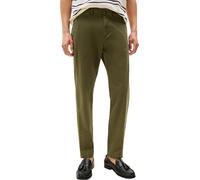 Chinohose TOMMY HILFIGER "CORE HARLEM ESSENTIAL TWILL", Herren, Gr. 33, Länge 32, dunkelgrünery, Twill, Obermaterial: 97% Baumwolle, 3% Elasthan, casual, relaxed fit, Hosen, relaxed, basic, schlichtes