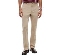Chinohose TOMMY HILFIGER "DENTON", Herren, Gr. 33, Länge 32, batique khaki, Web, Obermaterial: 53% Elastomultiester, 47% Polyester, gerade lang, Hosen Chinohose, feuchtigkeitsableitend, Straight Fit (