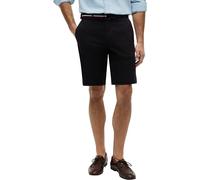 Tommy Hilfiger Herren Chino Shorts Denton Twill mit abnehmbarem Gürtel, Schwarz (Black), 32W