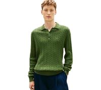 Tommy Hilfiger Herren Classic Cotton Cable LS Polo MW0MW41955 Pullover Sweater, Grün, S, Grün (Mountain Pine), S