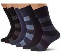 Tommy Hilfiger MEN RUGBY SOCK 6P ECOM 39-42 001 Blue Black Combo (907061) Mehrfarbig 39-42