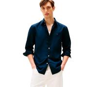 Tommy Hilfiger Herren CORE Flex POPLIN Solid RF Shirt MW0MW39988 L/S Shirt, Blau, S, Blau (Desert Sky), S