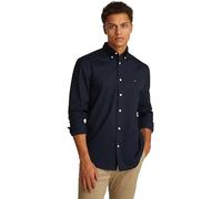 Tommy Hilfiger Herren CORE Flex POPLIN Solid RF Shirt MW0MW39988 L/S Shirt, Blau, S, Blau (Desert Sky), S