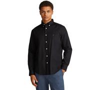 Tommy Hilfiger Herren CORE Flex POPLIN Solid RF Shirt MW0MW39988 L/S Shirt, Schwarz, M, Schwarz (Schwarz), M
