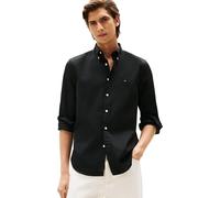 Tommy Hilfiger Regular Fit Hemd schwarz, Einfarbig