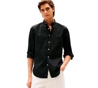 Tommy Hilfiger Herren CORE Flex POPLIN Solid RF Shirt MW0MW39988 L/S Shirt, Schwarz, XXL, Schwarz (Schwarz), XXL
