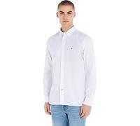 Tommy Hilfiger Herren CORE Flex POPLIN Solid RF Shirt MW0MW39988 L/S Shirt, Weiß, XXL, Weiß (Weiß), XXL