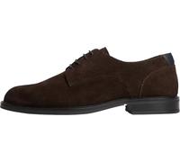 Schnürschuh TOMMY HILFIGER "CORPORATE DRESSY SUEDE SHOE", Herren, Gr. 43, braun, Veloursleder, Schuhe Schnürschuh, Businessschuh in eleganter Optik (98343257-43) braun