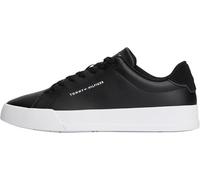 Tommy Hilfiger Low Top Sneaker aus Leder-Mix in Black, Größe 48