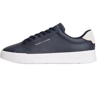 Tommy Hilfiger Herren Court Sneaker Detail Essential aus Leder, Blau (Desert Sky), 42