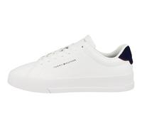 Tommy Hilfiger Herren Court Sneaker Detail Essential aus Leder, Weiß (White), 48