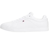 Tommy Hilfiger Herren Sneaker Icon Court Leder Flag Weiß Größe 41