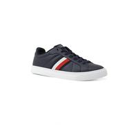 Tommy Hilfiger Herren Sneaker Icon Court Stripes Low Top, Blau (Desert Sky), 43