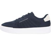 Tommy Hilfiger Herren Court Sneaker Knit Low Top, Blau (Desert Sky), 42