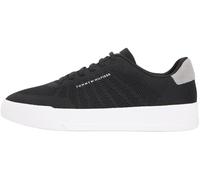 Tommy Hilfiger Herren Court Sneaker Knit Low Top, Schwarz (Black), 46