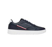Tommy Hilfiger Herren Cupsole Sneaker Basket Core Stripes Low Top, Blau (Desert Sky), 48