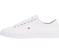 Tommy Hilfiger Herren Cupsole Sneaker Essential Leather Schuhe, Weiß (White), 41