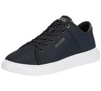 Tommy Hilfiger Herren Cupsole Sneaker Lightweight Mesh Schuhe, Schwarz (Black), 46