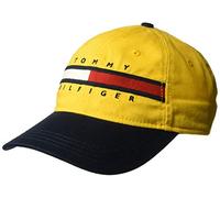 Tommy Hilfiger Herren Dad Hat Avery Baseballkappe, Golden Glow/Navy Blazer, Einheitsgröße