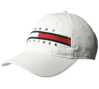 Tommy Hilfiger Herren Dad Hat Avery Baseballkappe, Weiß (Classic White), Einheitsgröße