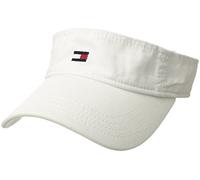 Tommy Hilfiger Herren Dad Hat Flag Solid Cotton Visor Baseball Cap, Weiß (Classic White), Einheitsgröße