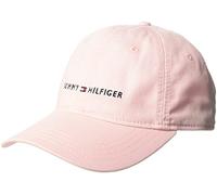 Tommy Hilfiger Herren Dad Hat Hilfiger Logo Cap Baseballkappe, Kristall/Rosa, Einheitsgröße