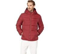 Tommy Hilfiger Herren Hooded Puffer Jacket Daunenalternative Oberbekleidung, tiefes rot, M