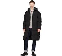 Tommy Hilfiger Herren Daunenmantel Down Parka mit Kapuze, Schwarz (Black), XL