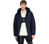 Tommy Hilfiger Herren Daunenmantel Rockie Utility Parka mit Knopfleiste, Blau (Desert Sky), M