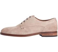 Tommy Hilfiger Herren Derby Schuhe aus Veloursleder, Beige (Coastal Taupe), 43