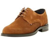 Tommy Hilfiger Herren Derby Schuhe aus Wildleder, Braun (Coconut Grove), 44