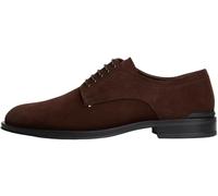 Tommy Hilfiger Herren Derby Schuhe Corporate aus Wildleder, Braun (Cocoa), 40