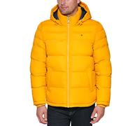 Tommy Hilfiger Herren Down Alternative Hooded Puffer Jacket (Standard and Big & Tall) Daunenalternativer Mantel, Arctic Yellow, L