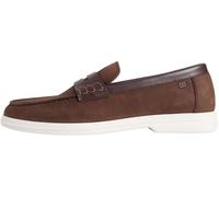 Tommy Hilfiger Herren Driver Schuhe Nubuck Loafer aus Leder, Braun (Legacy Brown), 42