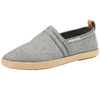 Tommy Hilfiger Herren Espadrilles Basic Tommy Flat Stoffschuhe, Schwarz (Black), 40