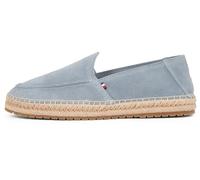 Tommy Hilfiger Herren Espadrilles Flex Loafer mit Logo, Grau (Overcast Grey), 41