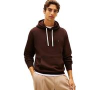 Tommy Hilfiger "ESS SEASONAL FLEECE HOODY mit Kapuze und Kängurutasche", unifarben, casual, regular fit, Baumwollmix, Kapuze (23852569-L) chocolate