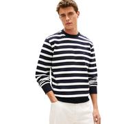 Tommy Hilfiger Herren ESS Terry Block STP Mw0mw41352 Pullover-Sweatshirt, Blue (Desert Sky/Ecru), XL