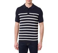 Tommy Hilfiger Herren Essential Cotton Knit Polo MW0MW37396 Other Sweaters, Blue, L