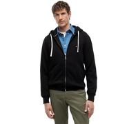 Kapuzensweatjacke TOMMY HILFIGER "ESSENTIAL FLEECE HOODED REGULAR", Herren, Gr. XXL, schwarz, Sweatware, Obermaterial: 60% Baumwolle, 40% Polyester, regular fit normal, Bündchen, Sweatjacken (16783621