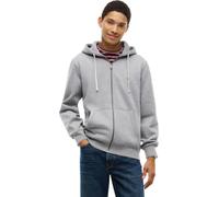 Kapuzensweatjacke TOMMY HILFIGER "ESSENTIAL FLEECE HOODED REGULAR", Herren, Gr. XL, grau (medium grau heather), Sweatware, Obermaterial: 60% Baumwolle, 40% Polyester, regular fit normal, Bündchen, Swe