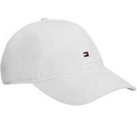 Baseball Cap TOMMY HILFIGER "FLAG SOFT", th optic weiß, Web, Baumwolle, unifarben, Caps Baseball Cap, Regular fit mit festem Schirm (75678612-0)