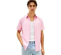 Kurzarmhemd TOMMY HILFIGER "FLEX POPLIN SOLID", Herren, Gr. L, N-Gr, classic pink, Web, Obermaterial: 100% Baumwolle, unifarben, regular fit normal, Rundhals, eingesetzt abgesteppte Kante, Hemden, Reg