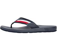 Tommy Hilfiger Herren Flip Flops Molded Beach Sandal mit Gurtband-Riemen, Mehrfarbig (Rwb), 41