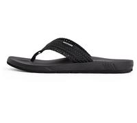Tommy Hilfiger Herren Flip Flops Molded Web Beach Geflochtener Riemen, Schwarz (Black), 42