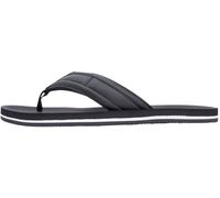 Tommy Hilfiger Herren Flip Flops Padded mit gepolstertem Riemen, Schwarz (Black), 41